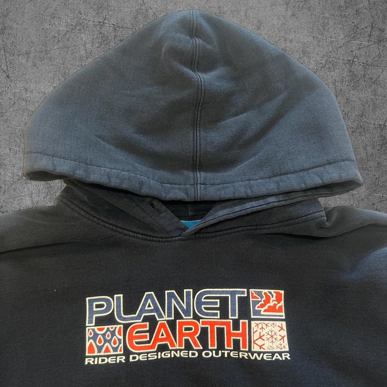 Vintage Vintage 90s Planet Earth Boarding Hoodie Size US L / EU 52-54 / 3 - 3 Thumbnail