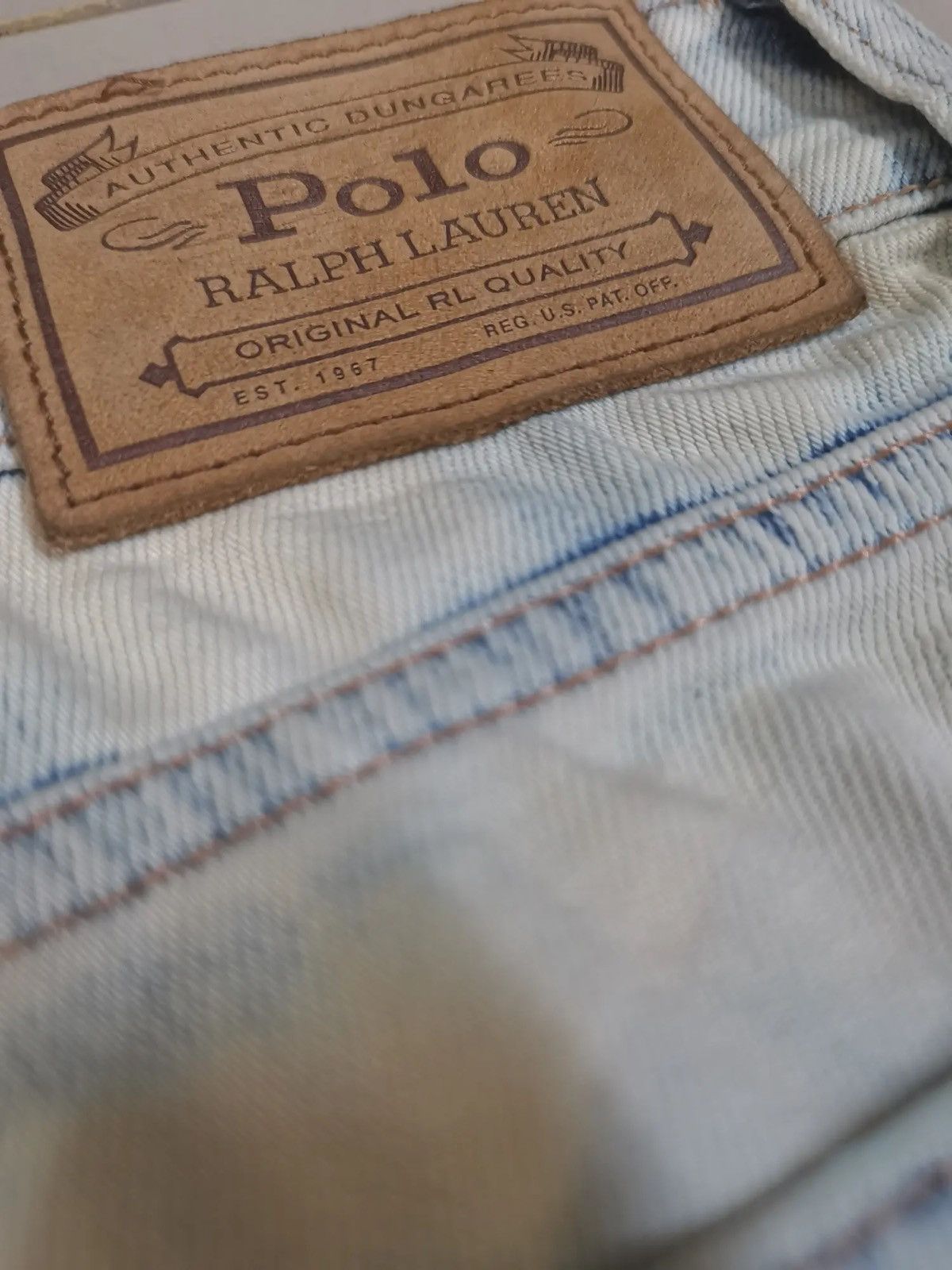 RRL Ralph Lauren Polo Ralph Lauren Tompkins Skinny Jeans Acid Wash Size US 29 - 12 Thumbnail