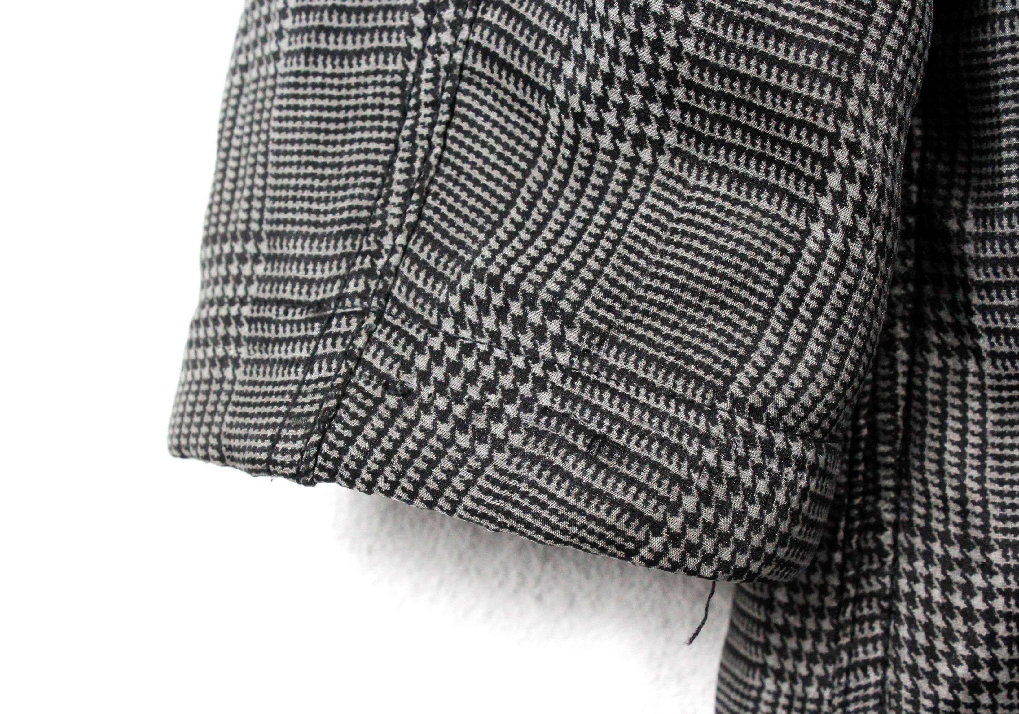 Comme des Garcons Womens Comme des Garcons Houndstooth Silk Nylon Coat Size L / US 10 / IT 46 - 12 Thumbnail