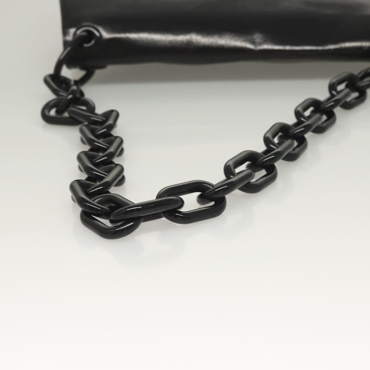 Prada PRADA Chain Shoulder Bag Leather Black Size ONE SIZE - 7 Thumbnail