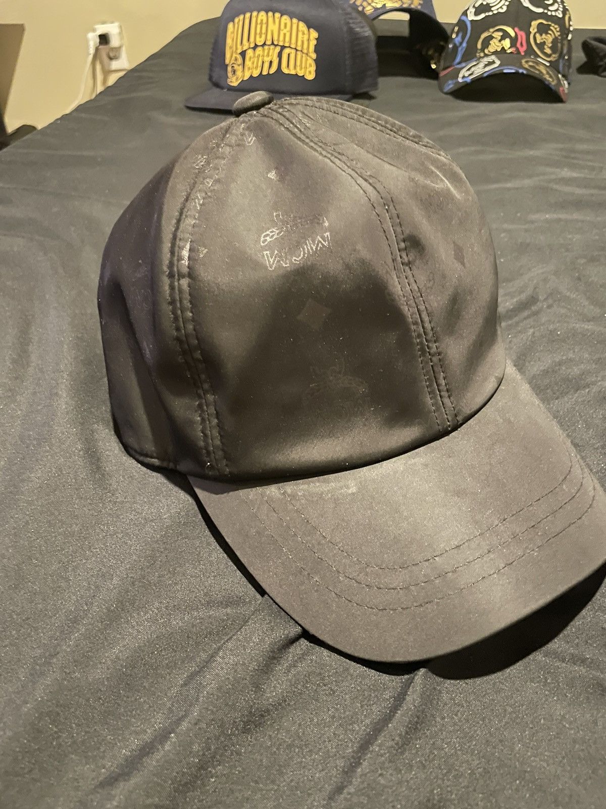 MCM MCM Black Monogram Logo print Hat Size ONE SIZE - 2 Thumbnail