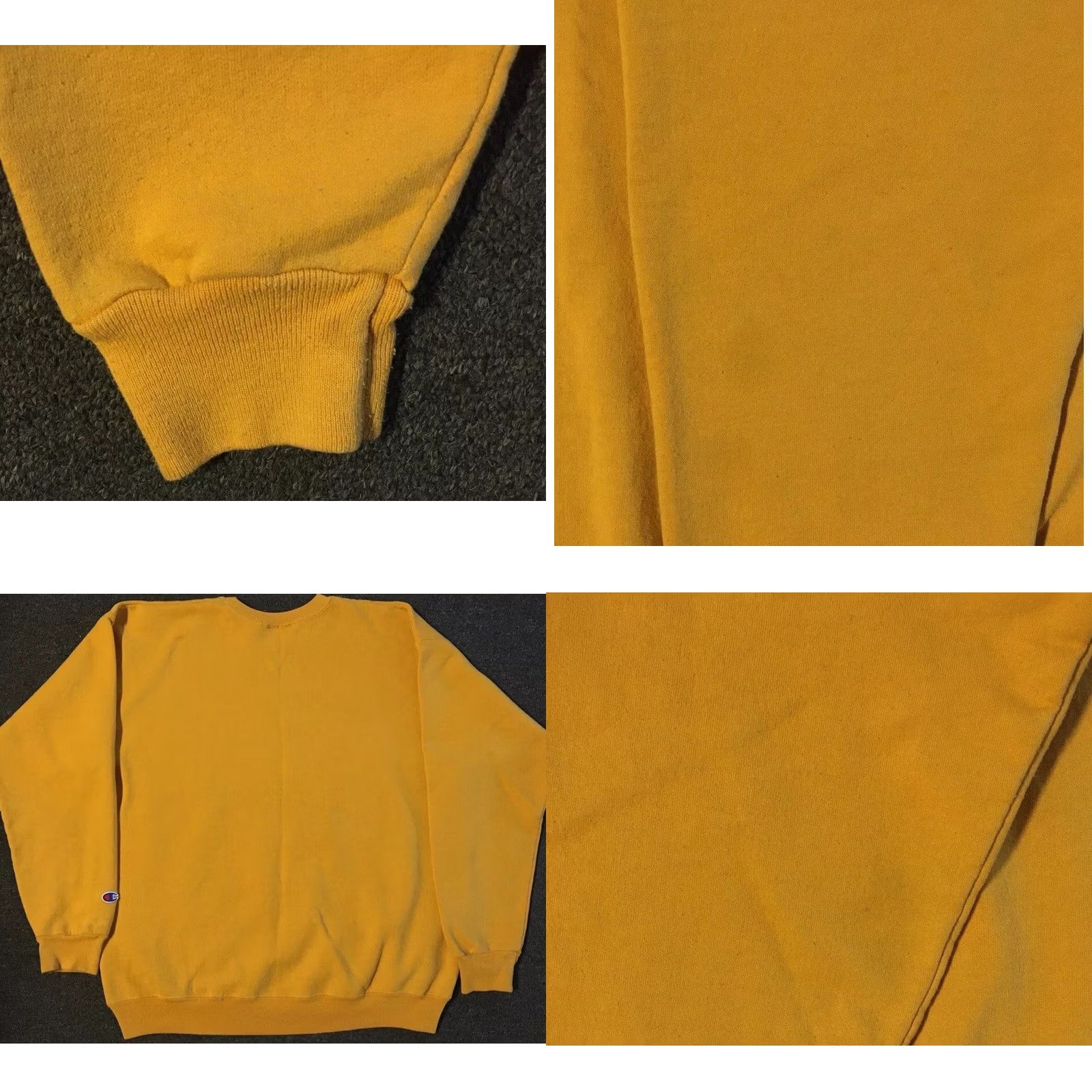 Champion VINTAGE Champion Faded Spellout Sweatshirt M Track School Surf Skate Grunge PE 90s Hoodie Mens Yellow Size US M / EU 48-50 / 2 - 8 Thumbnail