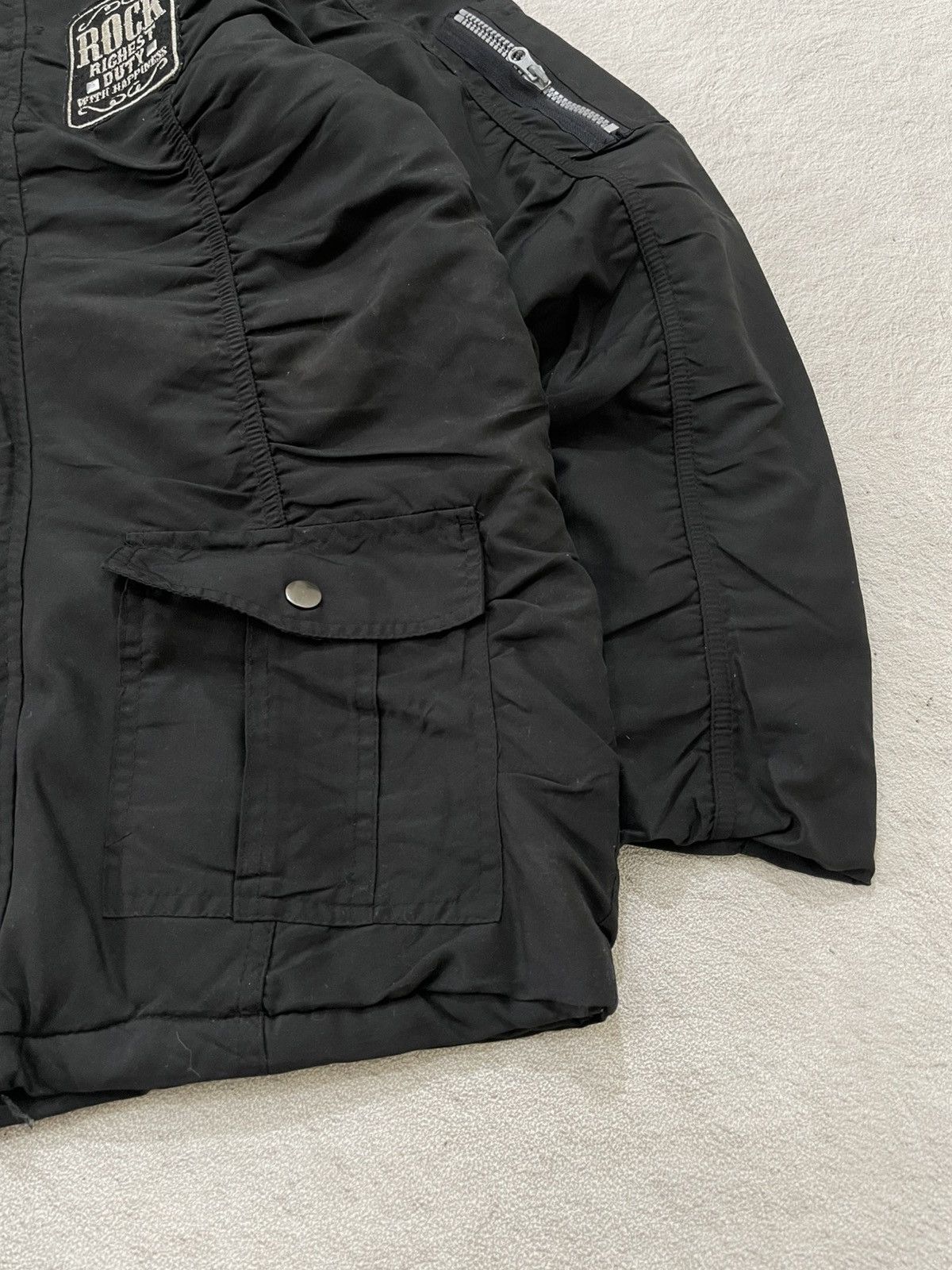Japanese Brand 00s Rock Richey Heavy Fur Hooded Parka Jacket Military Y2K Size US M / EU 48-50 / 2 - 3 Thumbnail