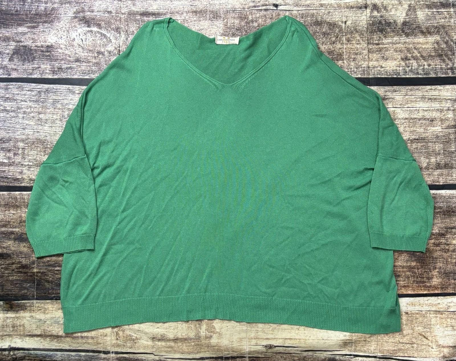 Other Carla Giannini Paris Sweater Women 2XL Oversized Green Italy Size XXL / US 16-18 / IT 52-54 - 1 Thumbnail