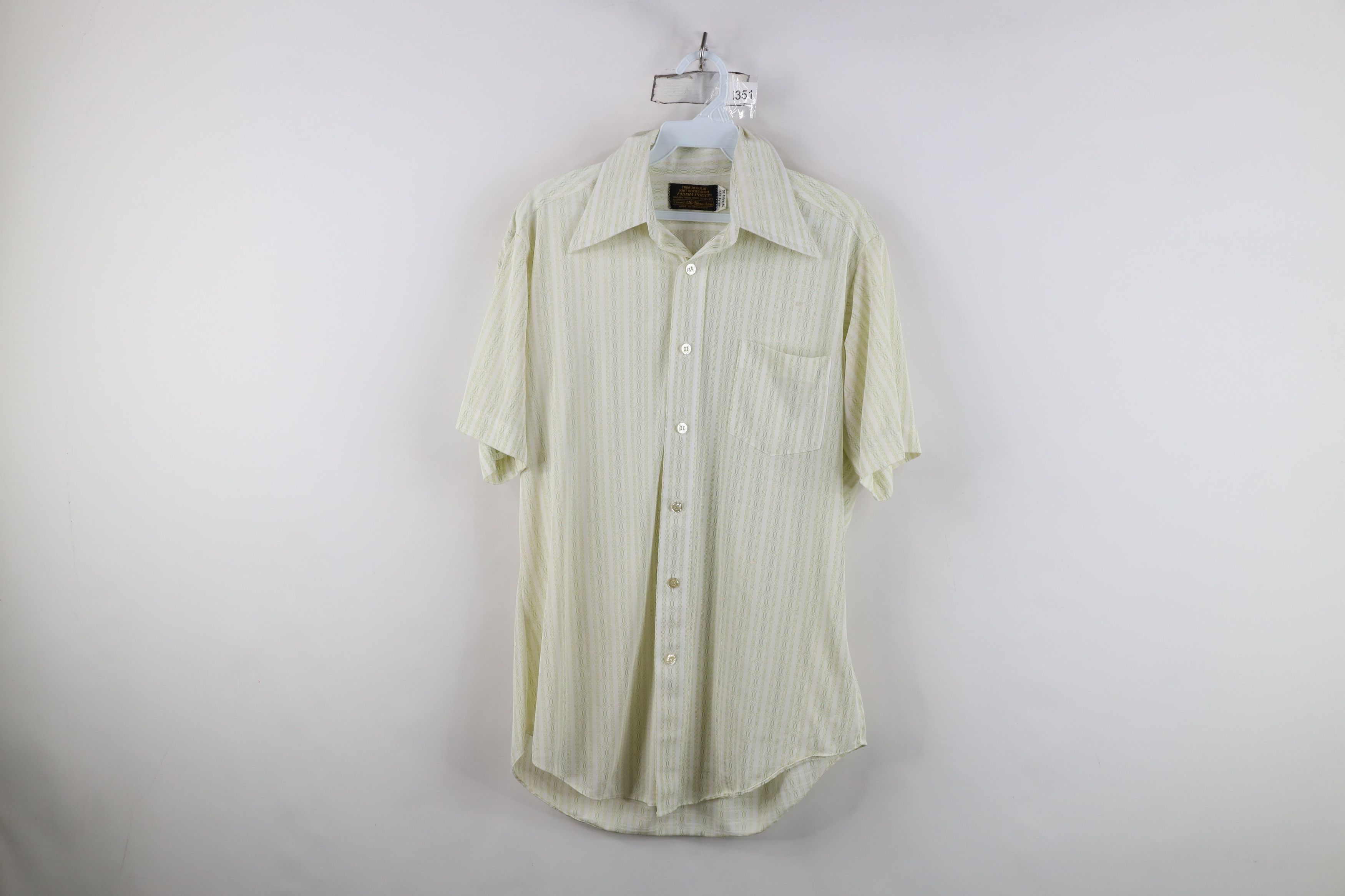 Vintage Vintage 70s Streetwear Collared Short Sleeve Button Shirt Size US L / EU 52-54 / 3 - 1 Thumbnail