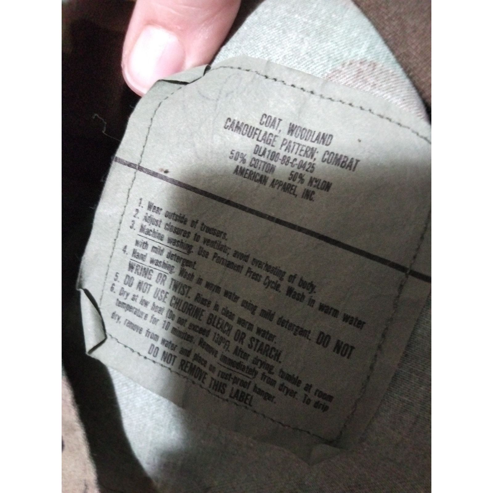 Other Woodland Camo Combat COAT/SHIRT Medium-Regular Size US M / EU 48-50 / 2 - 8 Thumbnail