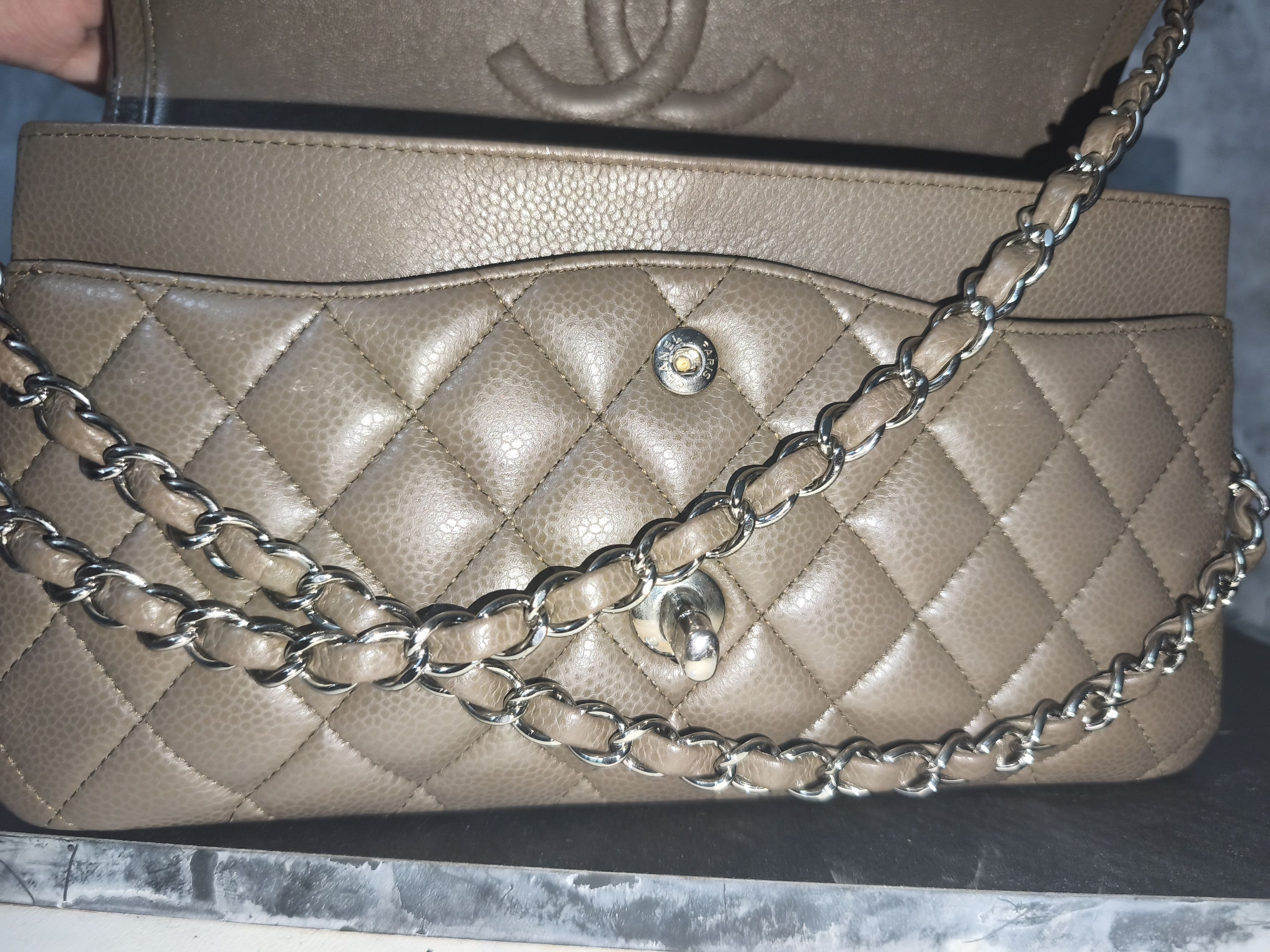 Chanel Chanel double flap chocolate caviar medium Size ONE SIZE - 8 Thumbnail