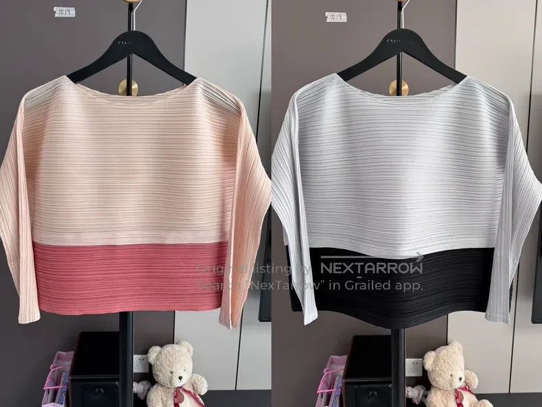 Issey Miyake Issey Miyake size:3 Drawstring Striped T-shirt Size S / US 4 / IT 40 - 1 Thumbnail