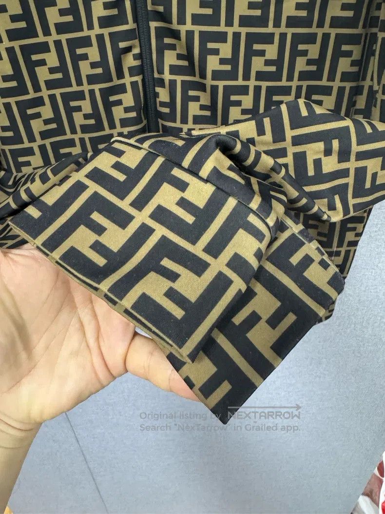 Fendi Fendi Full Print Brown Jacket Size US M / EU 48-50 / 2 - 6 Thumbnail