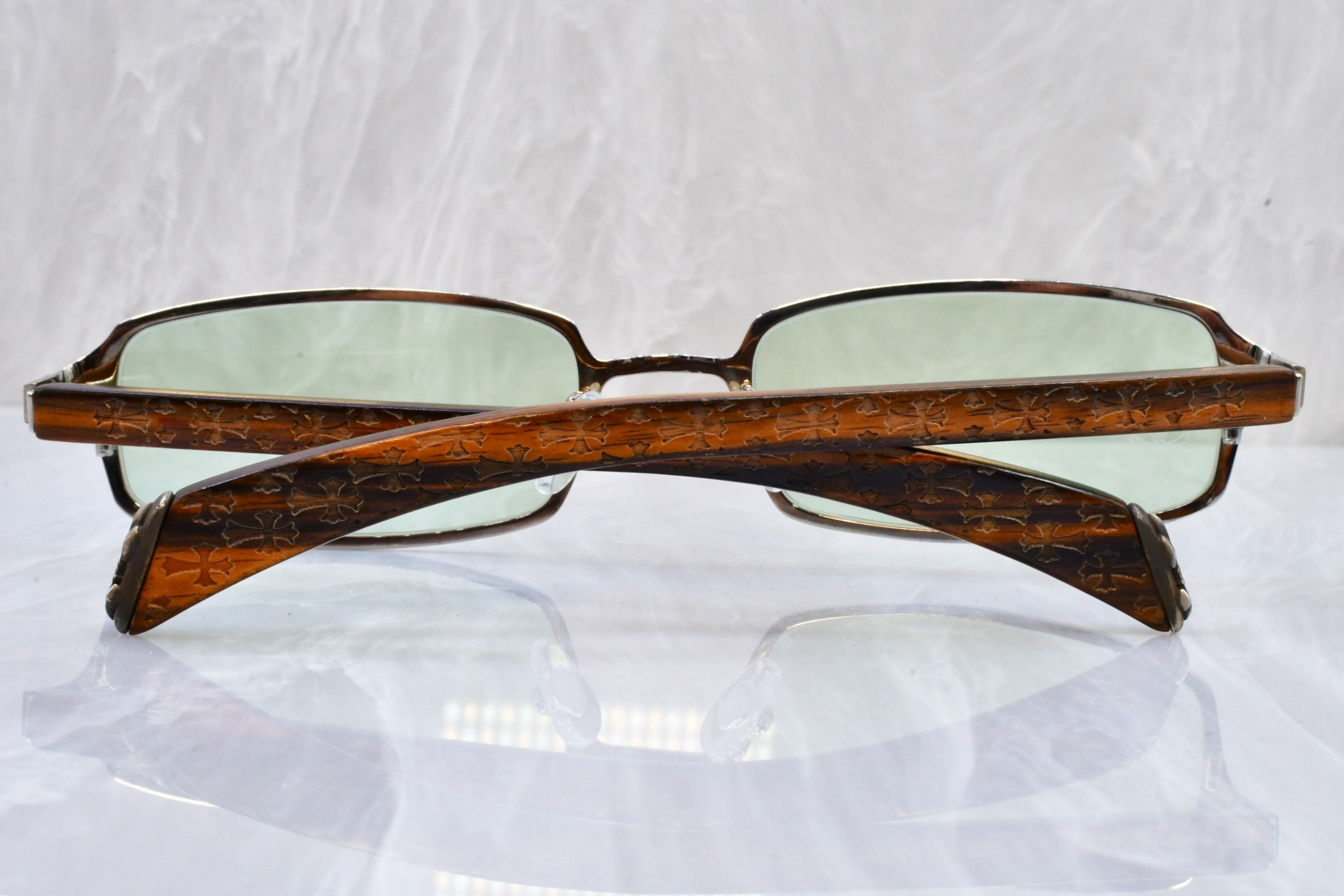 Chrome Hearts Web Rare vintage sunglasses 55/15 wood