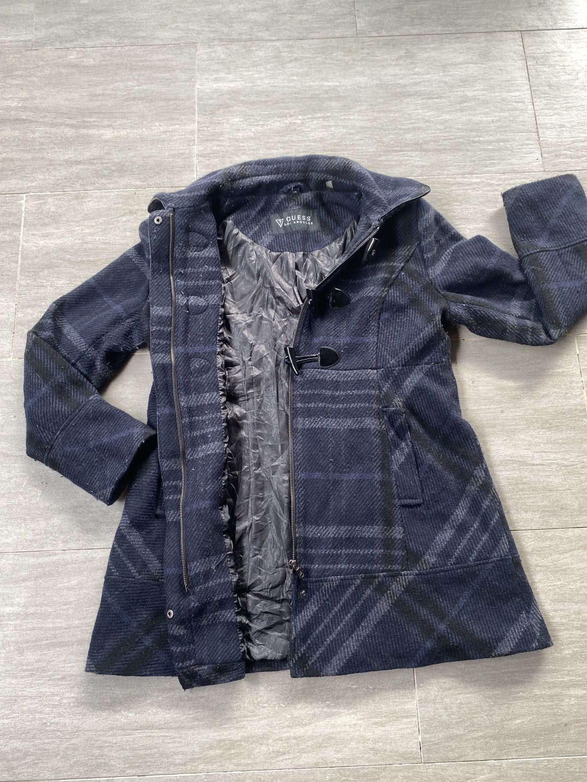 Guess 💥BINDING NOW💥GUESS Los Angeles Women Wool Trench Coat Size S / US 4 / IT 40 - 22 Thumbnail