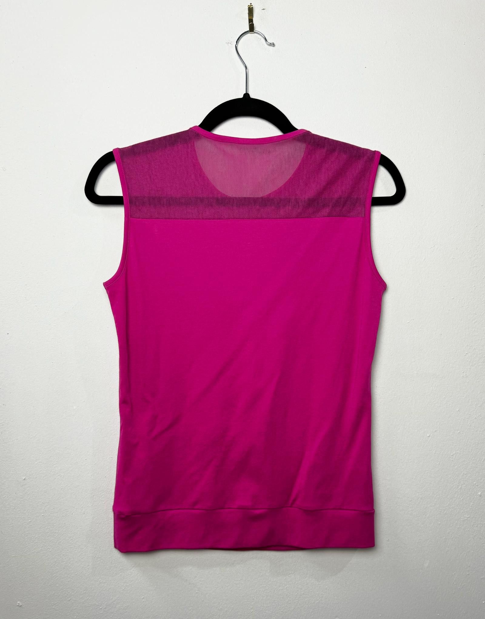 Issey Miyake Issey Miyake Sleeveless Sheer Panel Top Size S / US 4 / IT 40 - 2 Thumbnail