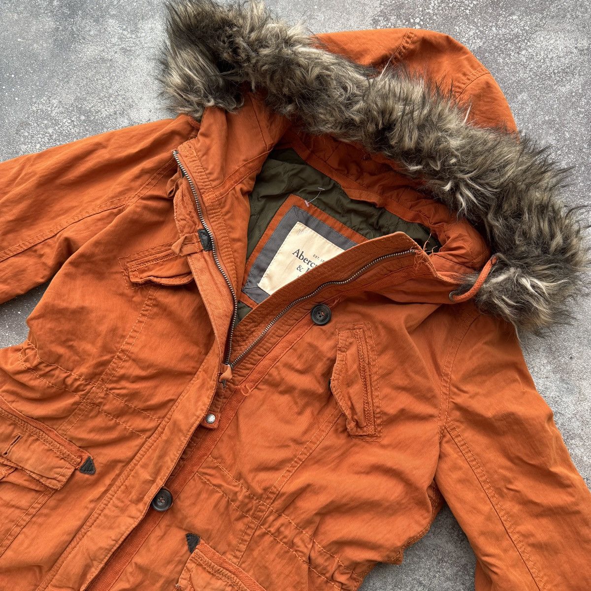 Abercrombie & Fitch Abercrombie & Fitch Vintage Y2K Rare Faux Fur Jacket Size M / US 6-8 / IT 42-44 - 7 Thumbnail