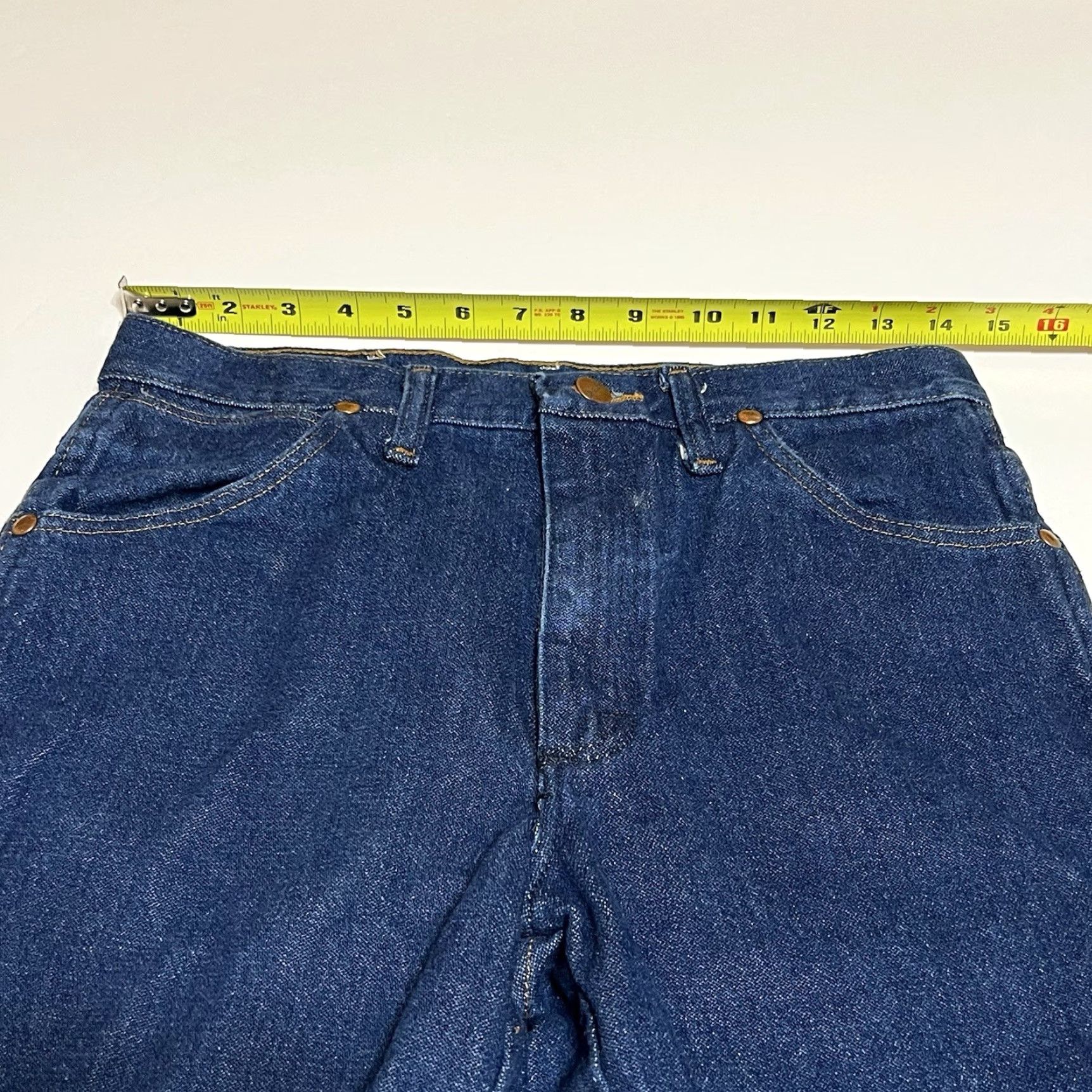 Wrangler Wrangler Cowboy Cut Slim Fit Jeans 936PWD 29x30 Regular Men Blue Cowboy Western Denim 5-Pocket Size US 29 - 3 Thumbnail