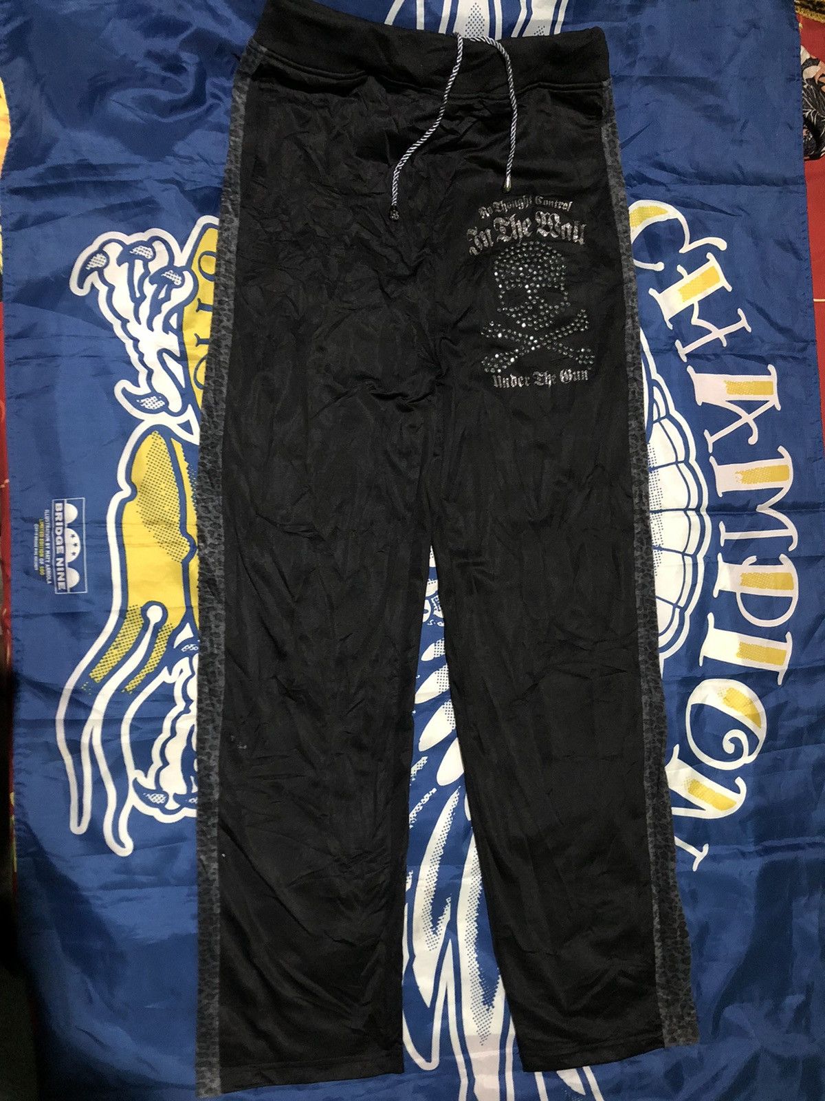 If Six Was Nine × Japanese Brand Avant Garde Japanese Shiftup Cross Skull Leopard Trackpant Size US 30 / EU 46 - 1 Thumbnail