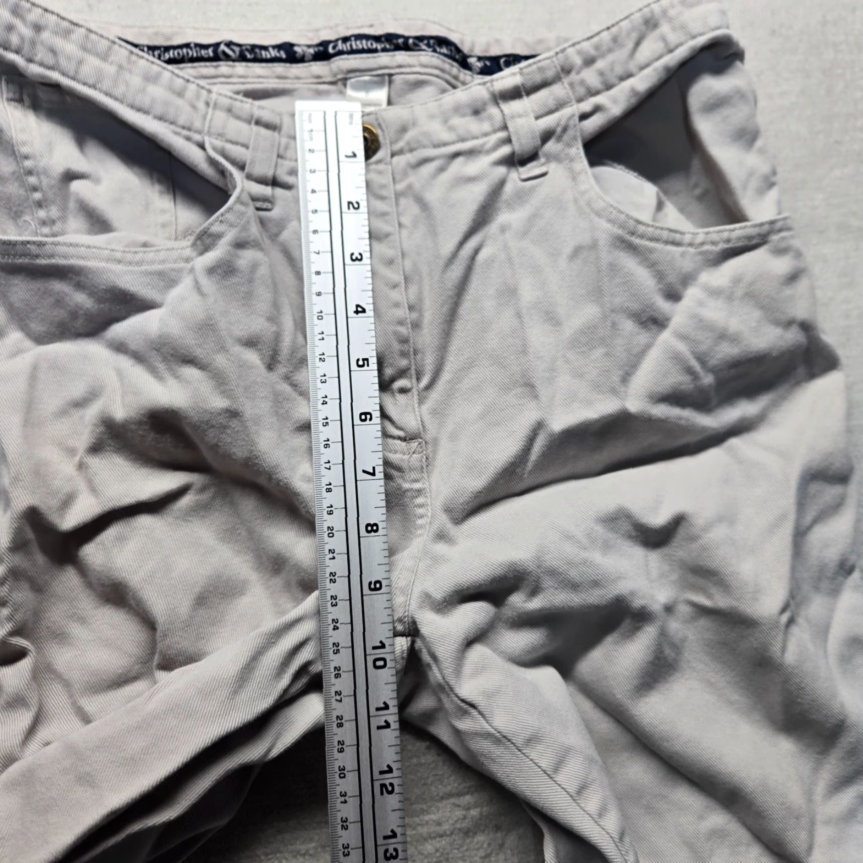 Vintage Christopher And Banks Pants Khakis Adult Women Size 6 Beige Twill Pockets Regular Tapered Button Zip Front Casual Clothing Mens Womens Girls Boys Size 28" / US 6 / IT 42 - 5 Thumbnail
