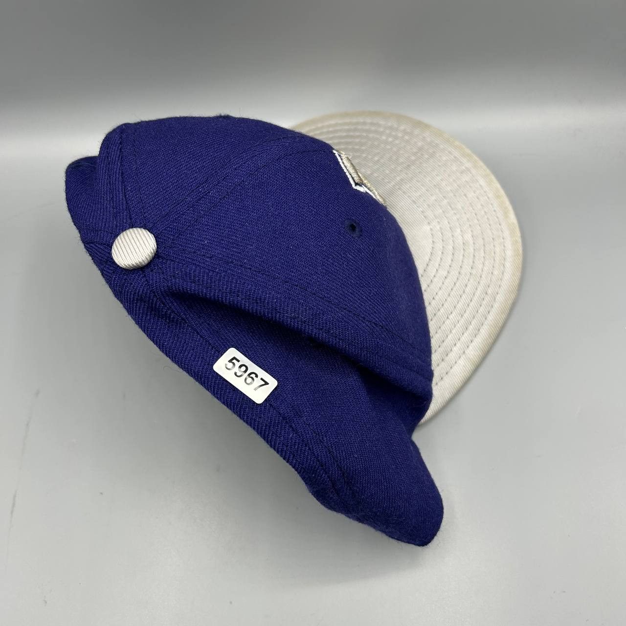 New Era Los Angeles LA Dodgers Hat Men 7 5/8 Blue MLB Fitted Cap Size ONE SIZE - 10 Thumbnail