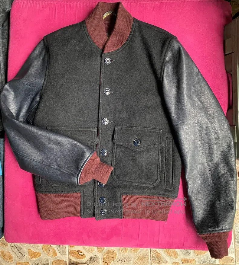 Schott Schott N.Y.C A1 leather sleeve jacket Size US S / EU 44-46 / 1 - 1 Thumbnail