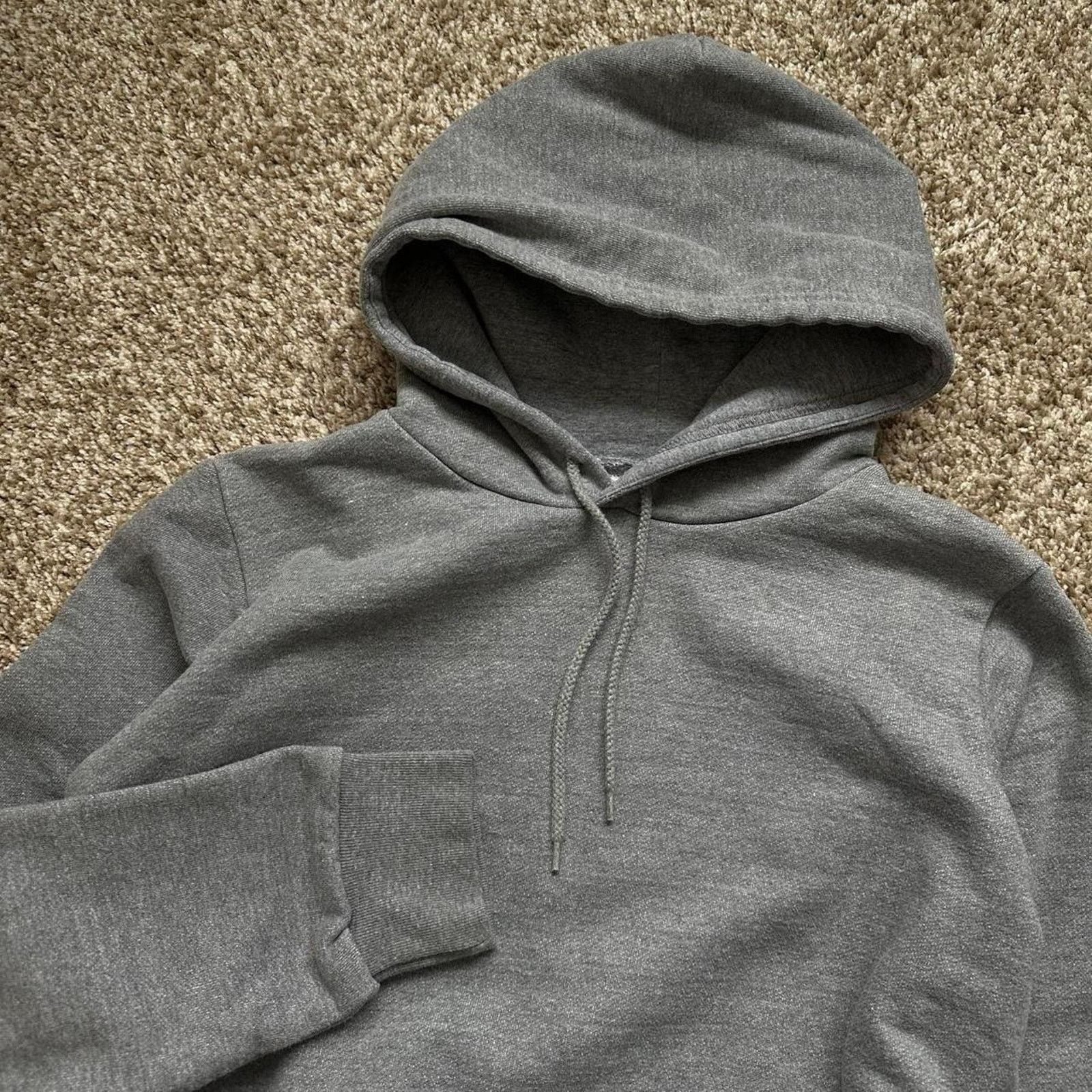 American Apparel Grey Blank Los Angeles Apparel Hoodie Pullover Sweatshirt Size US M / EU 48-50 / 2 - 5 Thumbnail