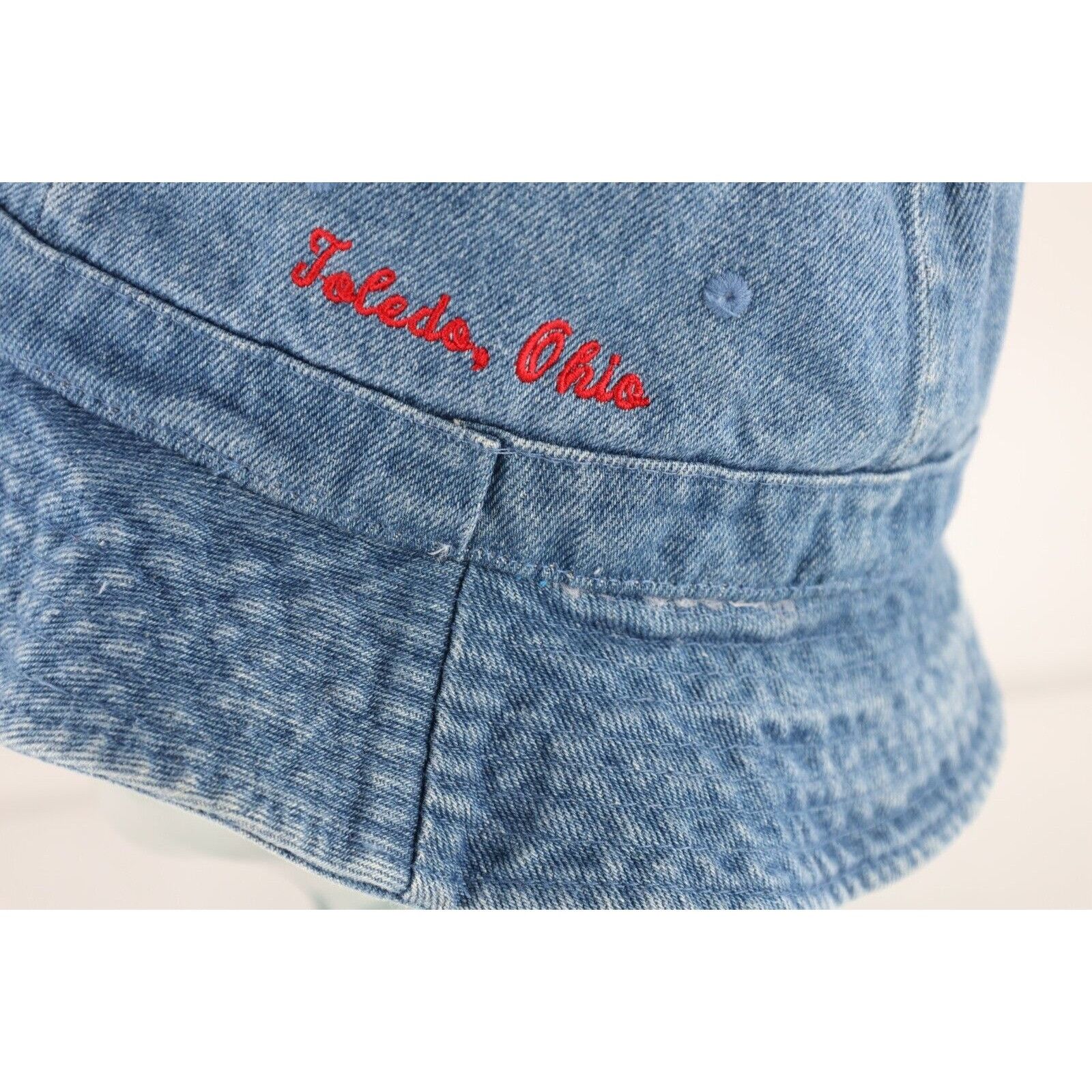 Vintage Vintage 90s Loma Linda Mexican Restaurant Denim Bucket Hat Size ONE SIZE - 4 Thumbnail