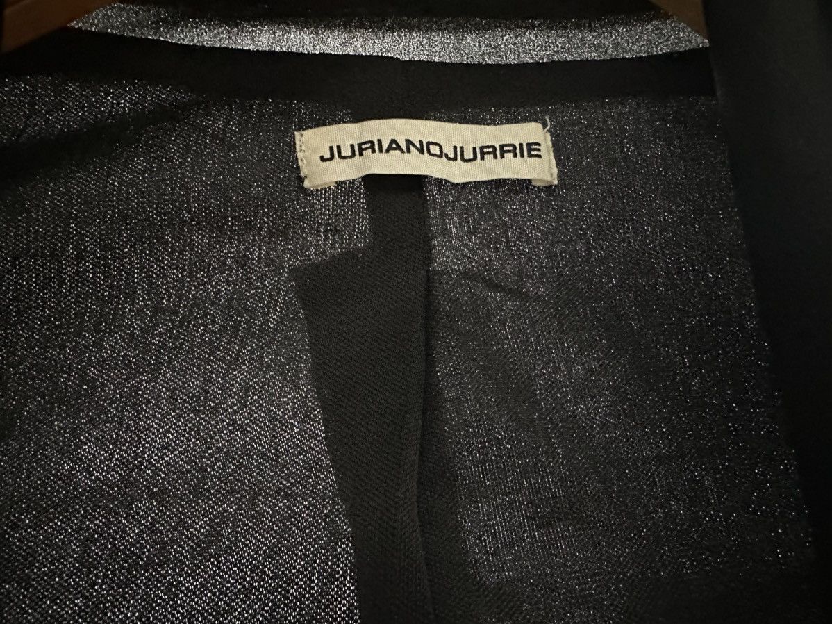 Japanese Brand 🔥Vintage Juriano Jurrie Drape Cardigan See Thru Double Layer Size US L / EU 52-54 / 3 - 5 Thumbnail