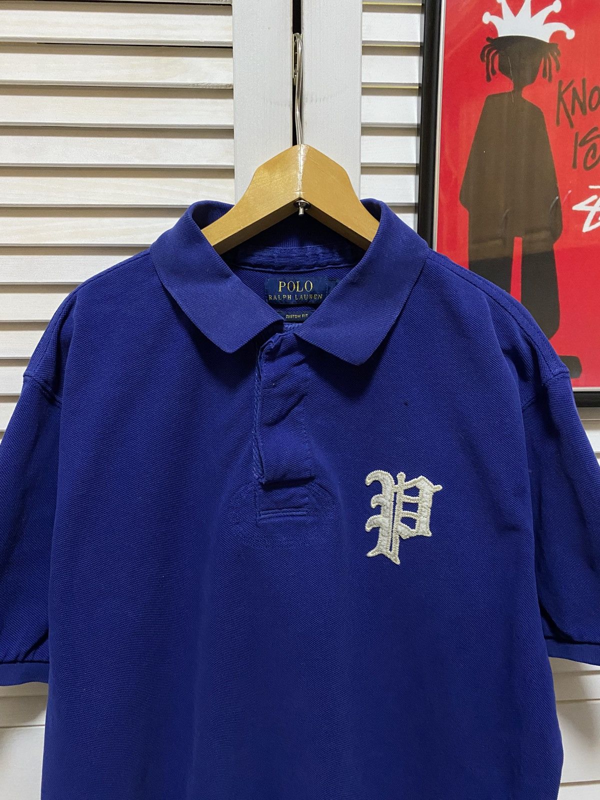 Polo Ralph Lauren Vintage Polo Ralph Lauren Knit Logo P Shirt Retro Casual Size US L / EU 52-54 / 3 - 2 Thumbnail