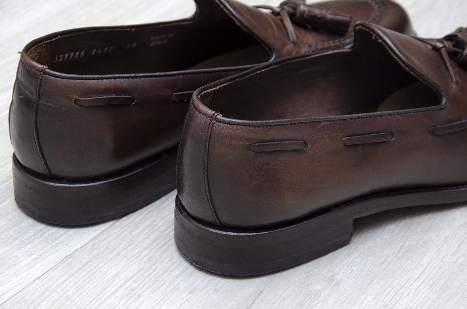 Berwick 1707 Berwick 8491-KP10 Cordovan Red Brown Loafers size 7 1/2 Size US 7.5 / EU 40-41 - 4 Thumbnail