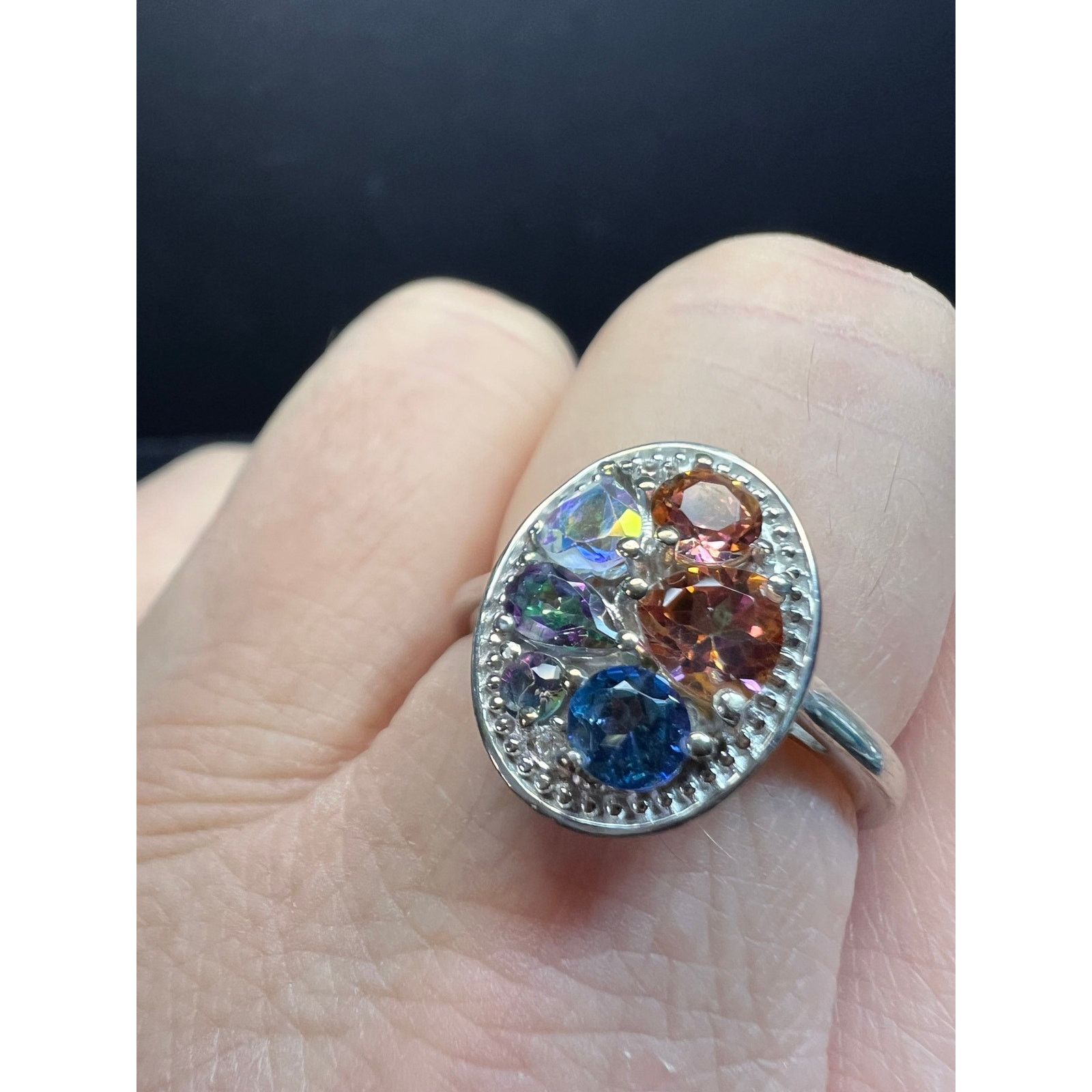 Other NEW cosmic mystic topaz ring in sterling silver size 8 Size ONE SIZE - 8 Thumbnail