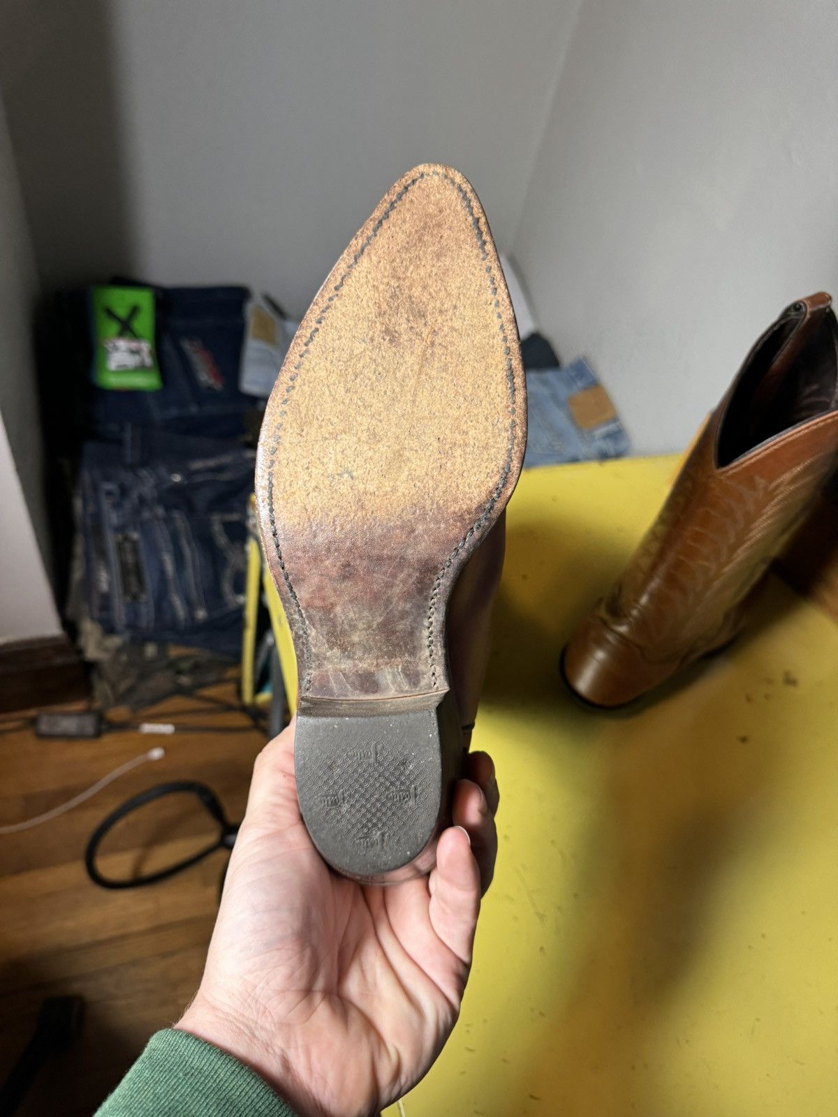 Justin Boots × Vintage Vintage Justin Cowboy Boots Sz 7 B Size US 7 / EU 40 - 7 Thumbnail