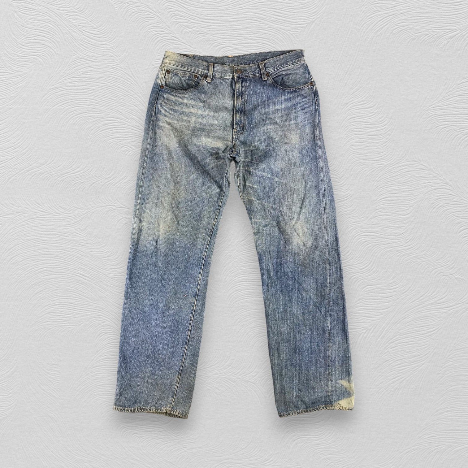 Levi's Vintage Levis 510 Jeans Faded Blue Denim KJ857 Size US 35 - 1 Thumbnail