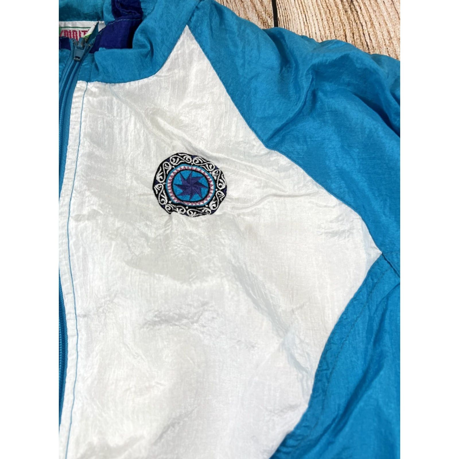 Vintage VINTAGE Bold Spirit Jacket Windbreaker 80s Women M Blue White Purple Size M / US 6-8 / IT 42-44 - 3 Thumbnail