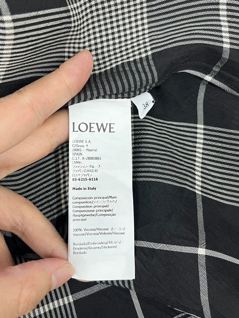 Loewe LOEWE Black and white checkered shirt Size M / US 6-8 / IT 42-44 - 5 Thumbnail
