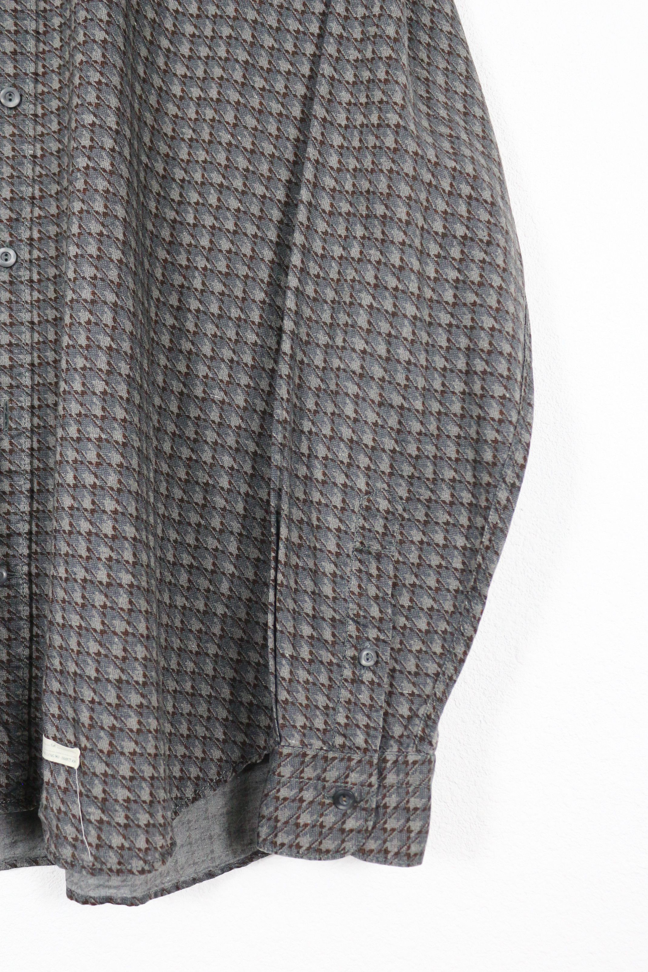 Tintoria Mattei Tintoria Mattei 954 Houndstooth Printed Knit Shirt Size US L / EU 52-54 / 3 - 2 Thumbnail
