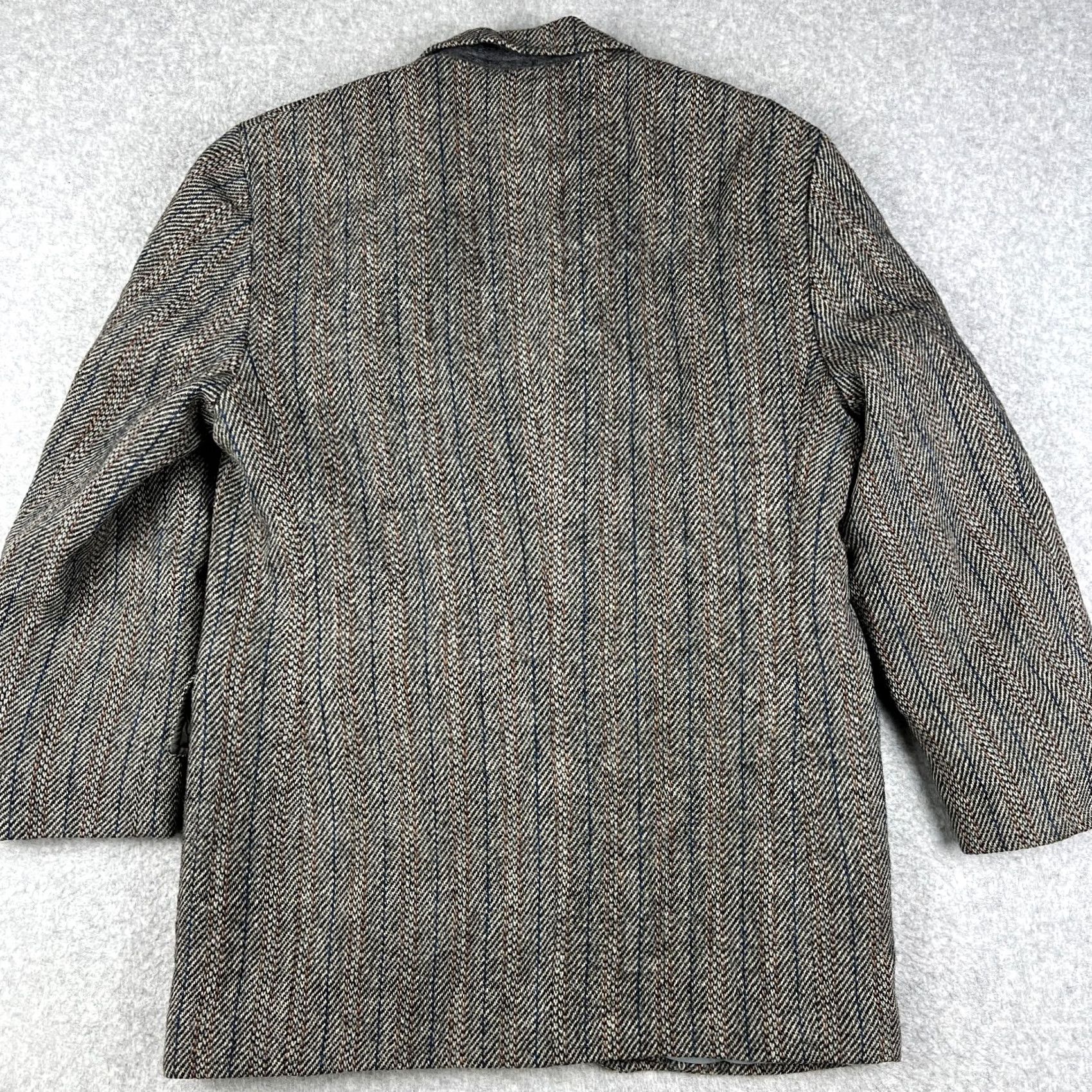 Harris Tweed VINTAGE Harris Tweed 3/2 Roll Wool Sport Coat Blazer 42R Beige Suit Jacket Mens Jacket Blazer Size 42R - 2 Thumbnail
