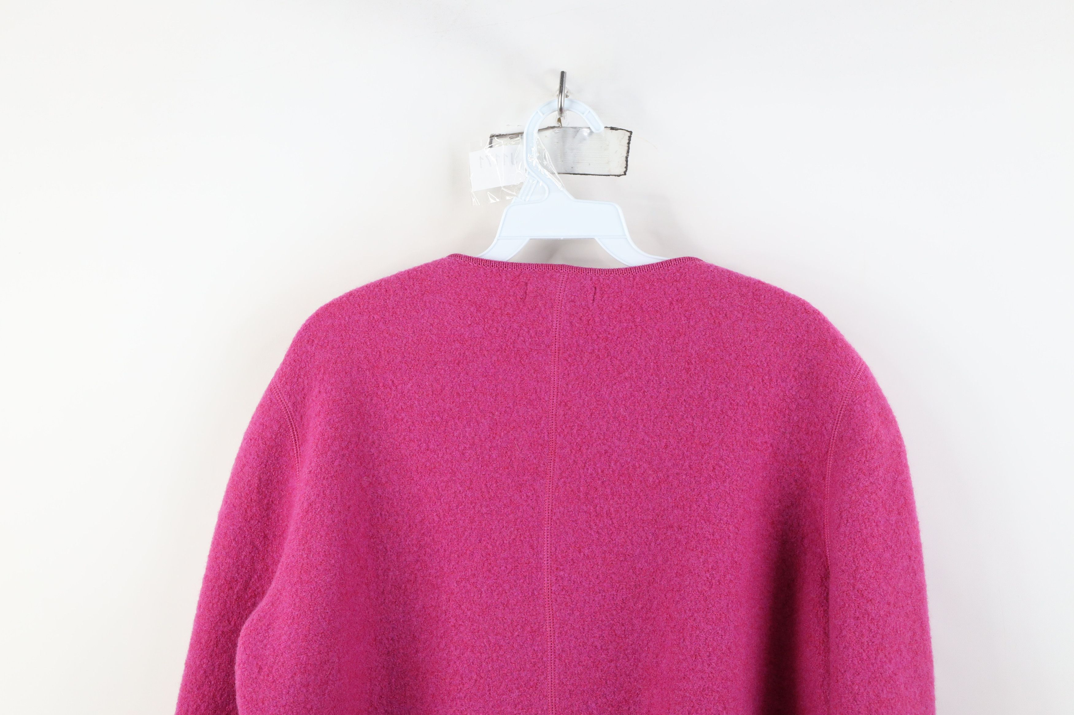 Lands' End Vintage Lands End Wool Button Blazer Sweater Jacket Jac Pink Size XL / US 12-14 / IT 48-50 - 12 Thumbnail