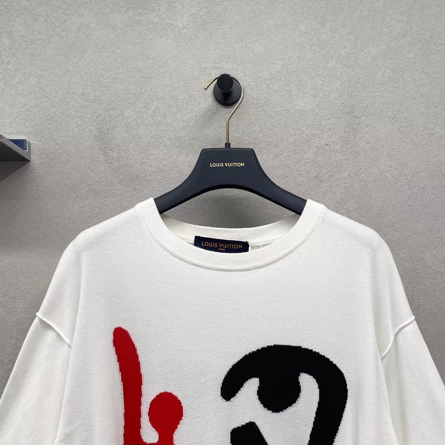 Louis Vuitton LV colorblocked geometric face white short tee M Size US M / EU 48-50 / 2 - 4 Thumbnail