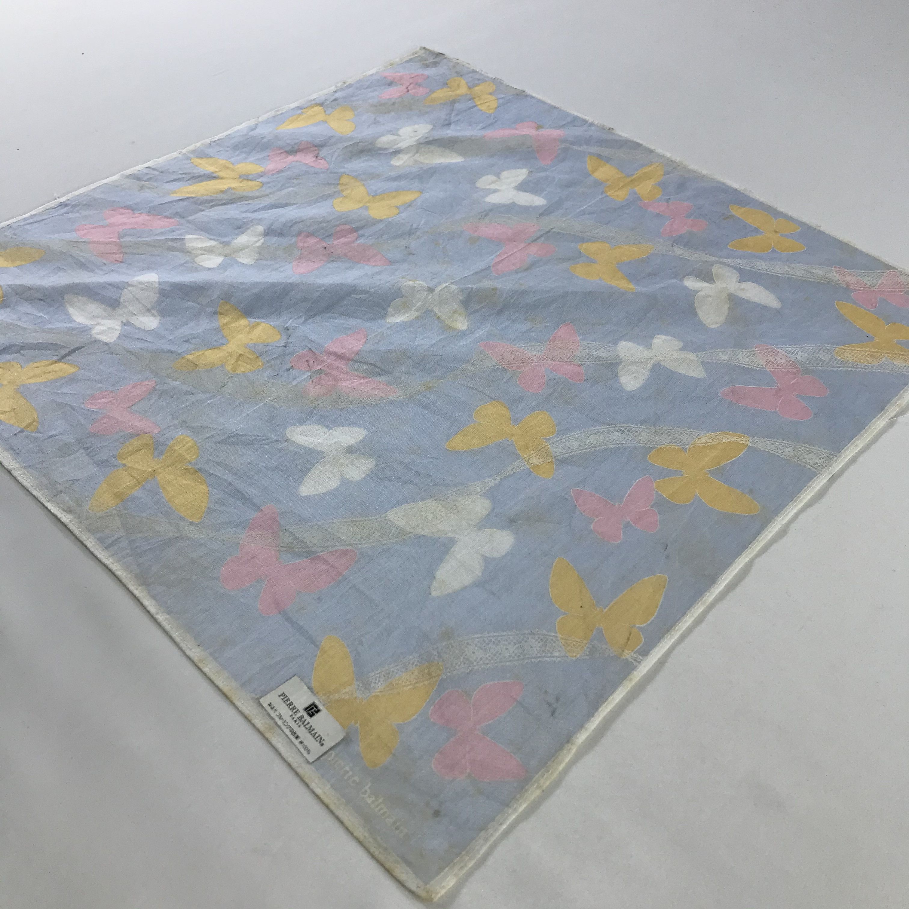 Pierre Balmain × Vintage Pierre Balmain Bandana / Handkerchief / Neckerchief - S1174 Size ONE SIZE - 2 Thumbnail