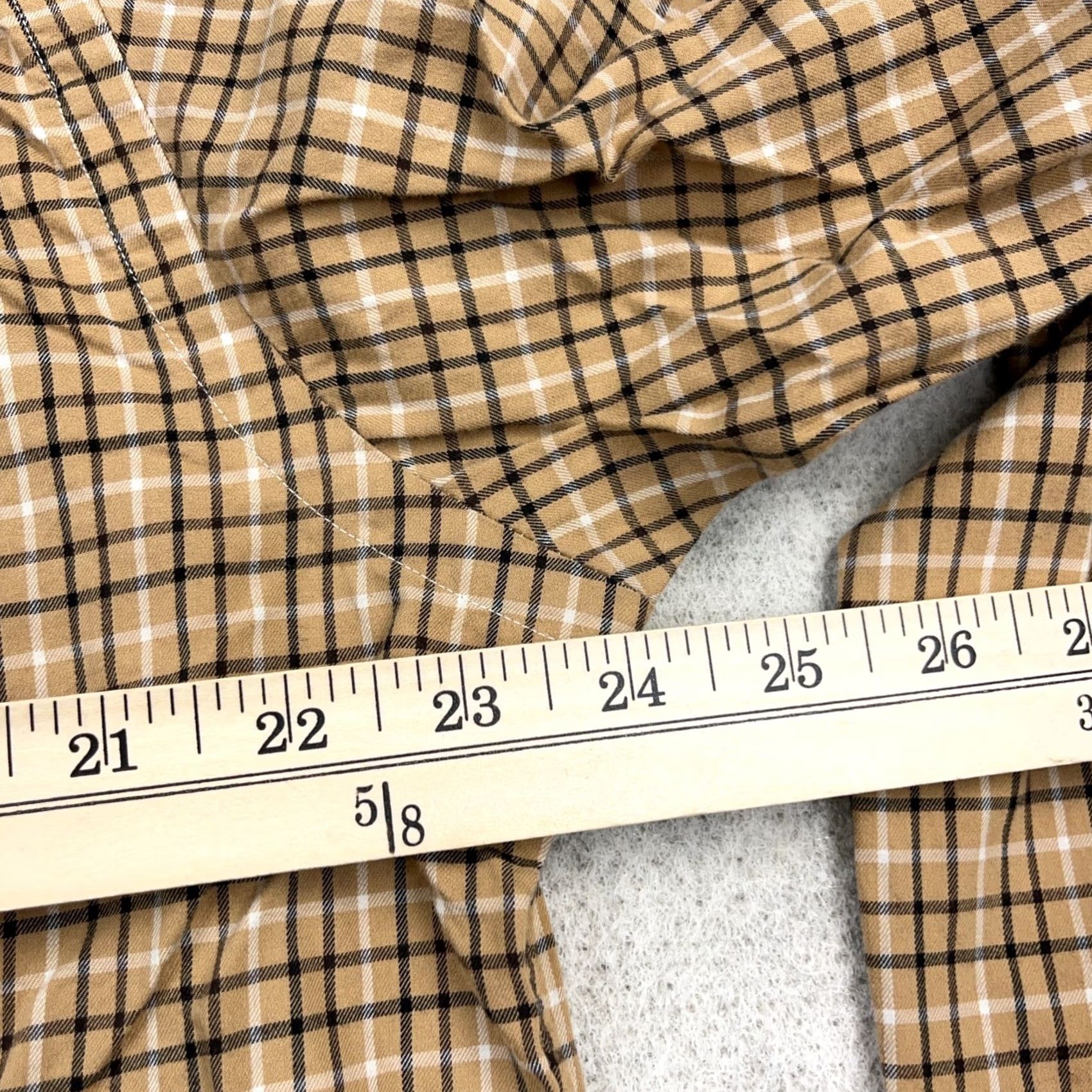Polo Ralph Lauren Polo Ralph Lauren Men Large Brown Plaid Button Up Shirt Classic Fit Cotton Size US L / EU 52-54 / 3 - 7 Thumbnail