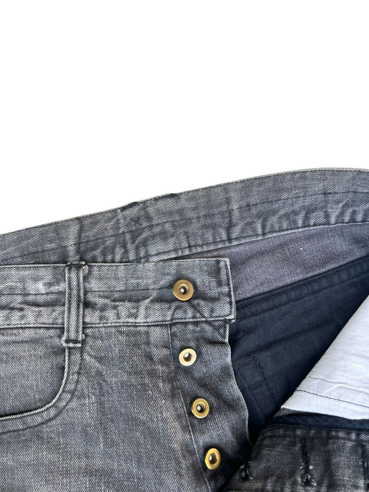 Shellac Analog Lighting Japan Fade Black Denim Selvedge Jeans Size US 31 - 7 Thumbnail