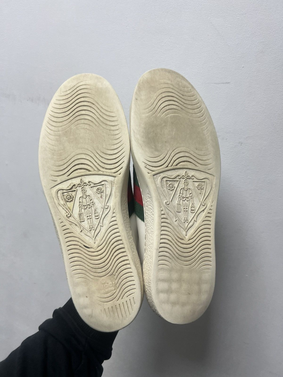 Gucci Gucci low top sneakers Bianoco/BBR/Blue Size US 8.5 / EU 41-42 - 9 Thumbnail