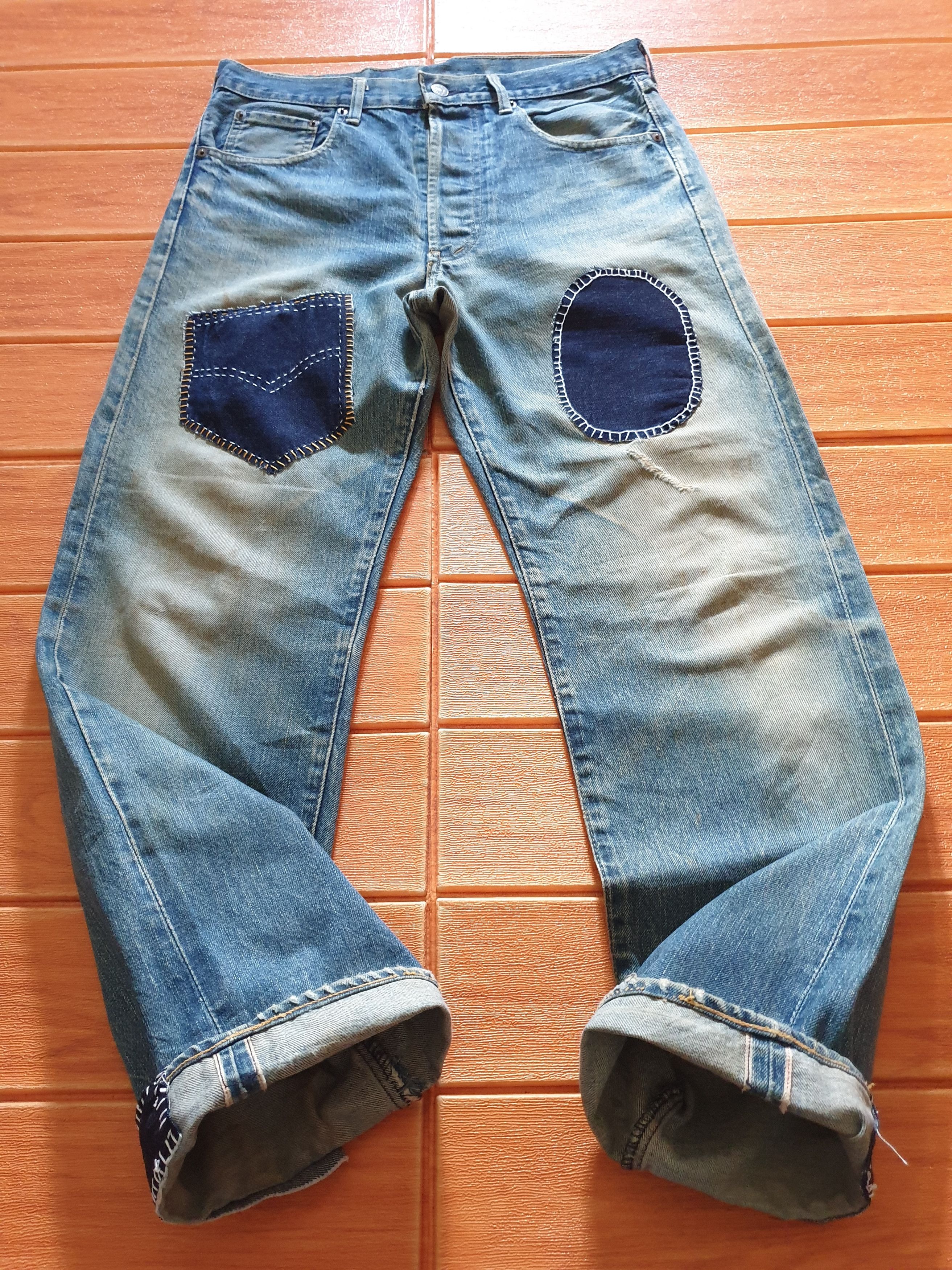 Levi's 💥Vintage Levis big E J22 selvedge shashiko pant Size US 33 - 1 Thumbnail