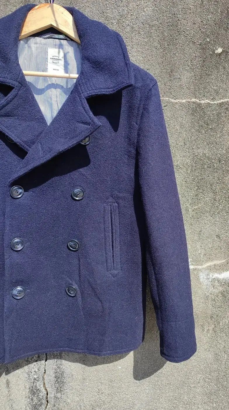 Vintage Vintage Harvard Navy Peacoat – Wool Blend Double Breasted Size US M / EU 48-50 / 2 - 6 Thumbnail