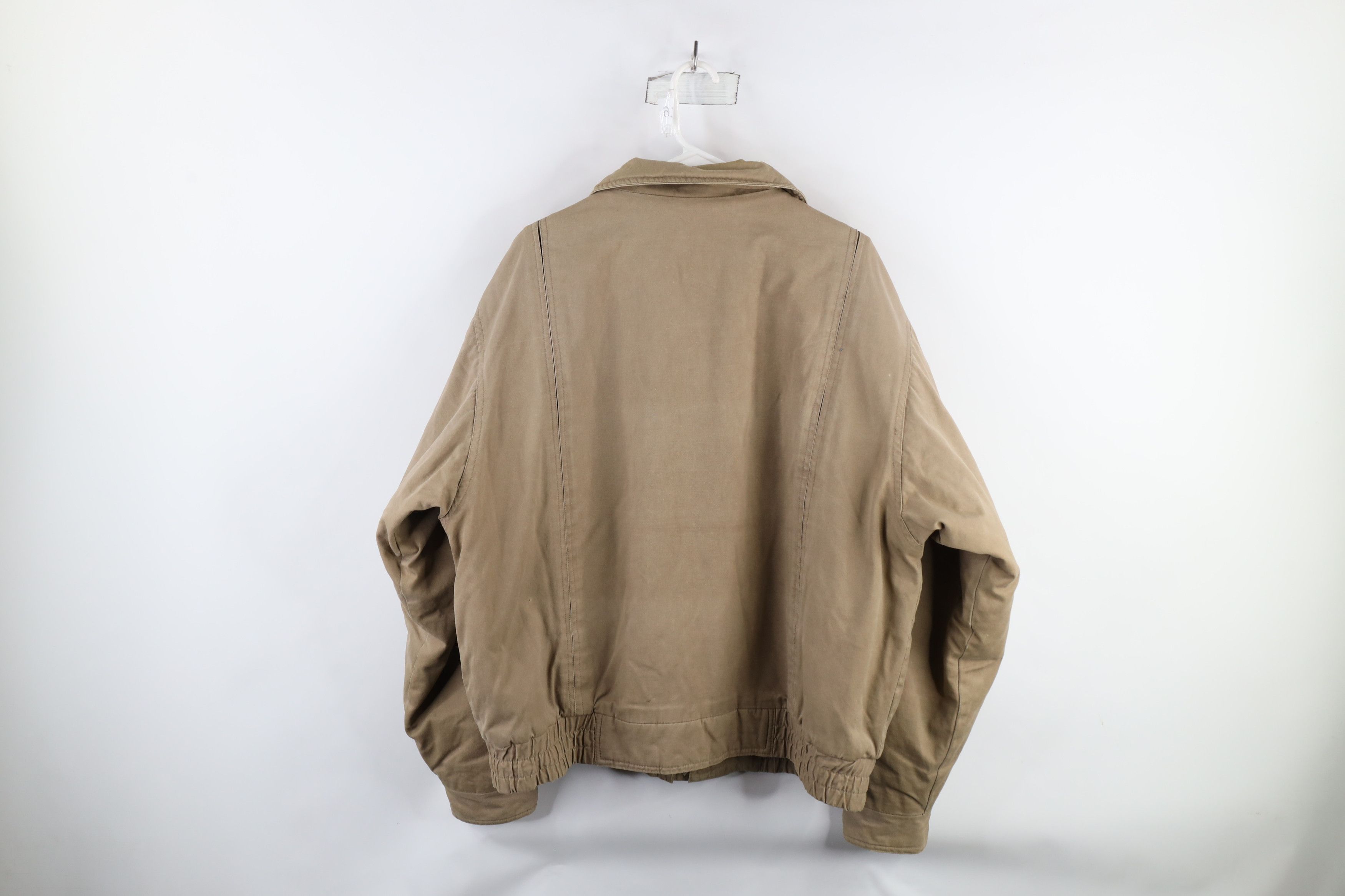 Vintage Vintage 90s Streetwear Deep Pile Fleece Lined Bomber Jacket Size US L / EU 52-54 / 3 - 18 Thumbnail