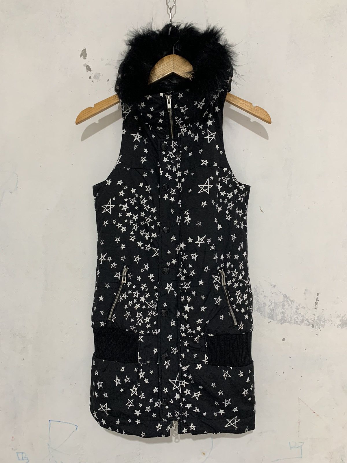 If Six Was Nine × Japanese Brand × Le Grande Bleu (L.G.B.) Maison gilfy racoon fur long vest Size S / US 4 / IT 40 - 1 Thumbnail