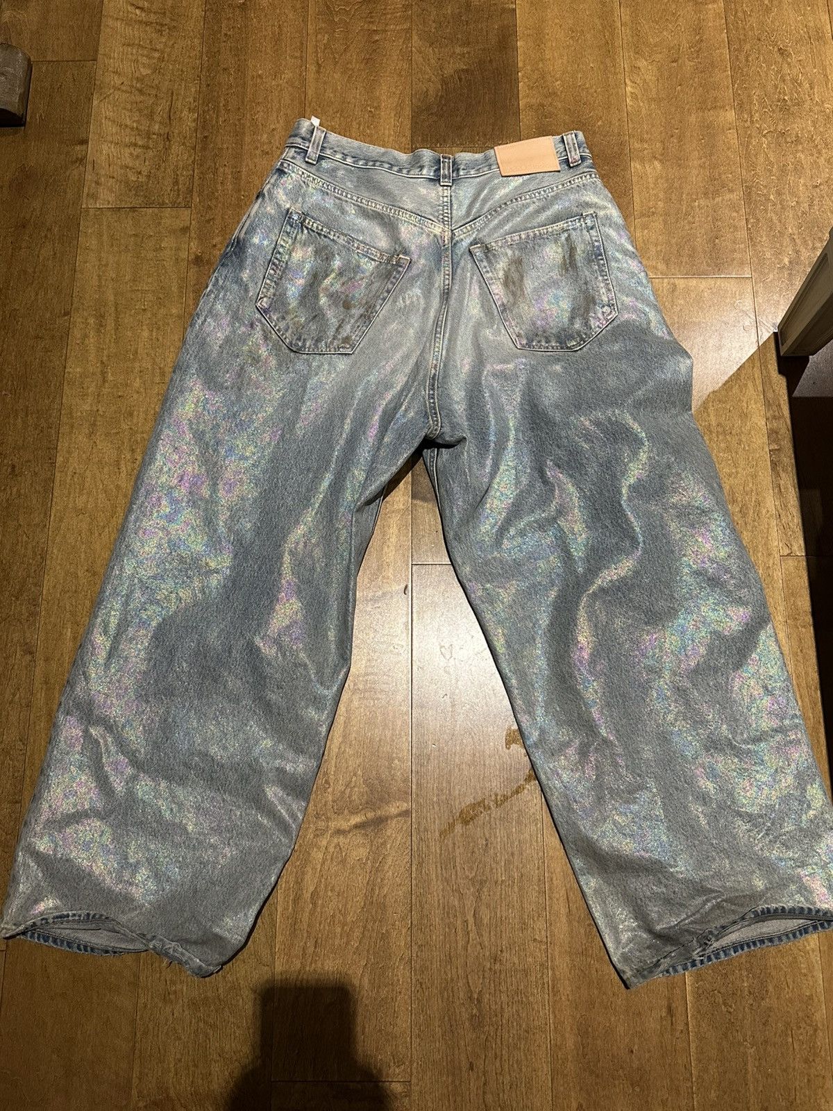 Acne Studios Acne Studios Oil spill baggy jeans Size US 32 / EU 48 - 2 Thumbnail