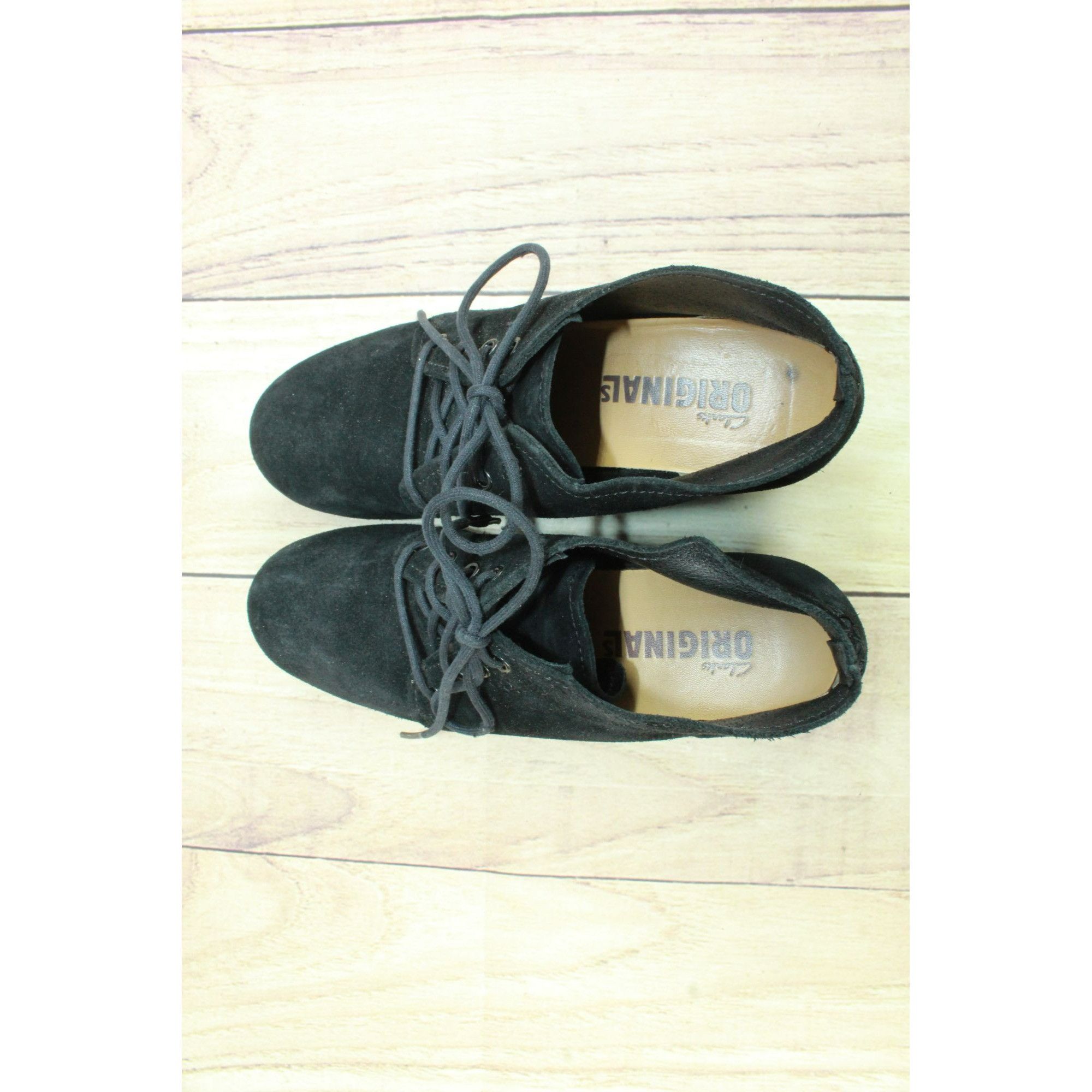 Clarks Clarks Vogue Aurora Women's Suede Wedge Ankle Booties Size US 7 / IT 37 - 7 Thumbnail