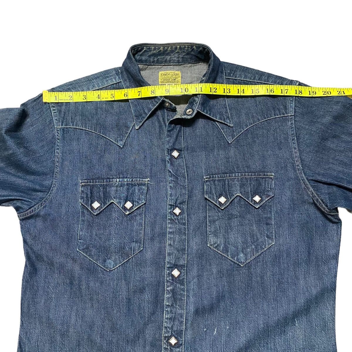 Sugar Cane Vintage Sugarcane Western Denim Shirt Size US M / EU 48-50 / 2 - 18 Thumbnail
