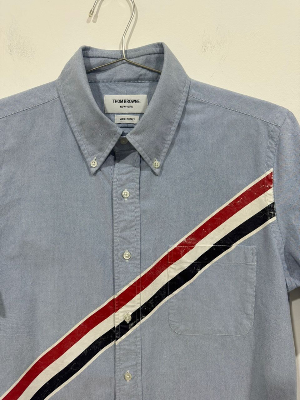 Thom Browne Thom Browne Diagonal Stripe Oxford Shirt Size US M / EU 48-50 / 2 - 13 Thumbnail