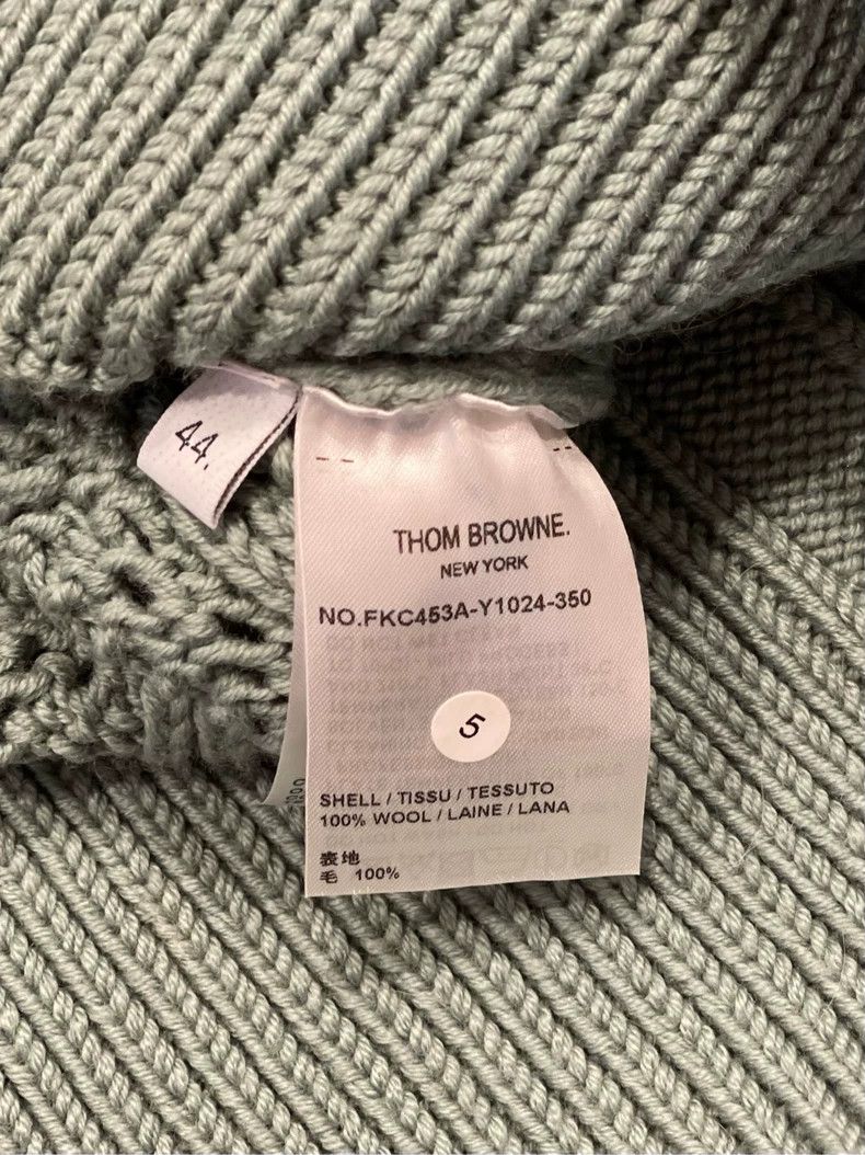 Thom Browne Thom Browne Stone green open knit sweater Size US L / EU 52-54 / 3 - 7 Thumbnail