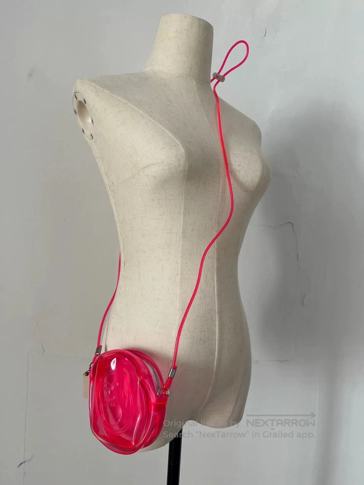 Fotus Fotus Fluorescent Pink Jelly Crossbody. Size ONE SIZE - 1 Thumbnail